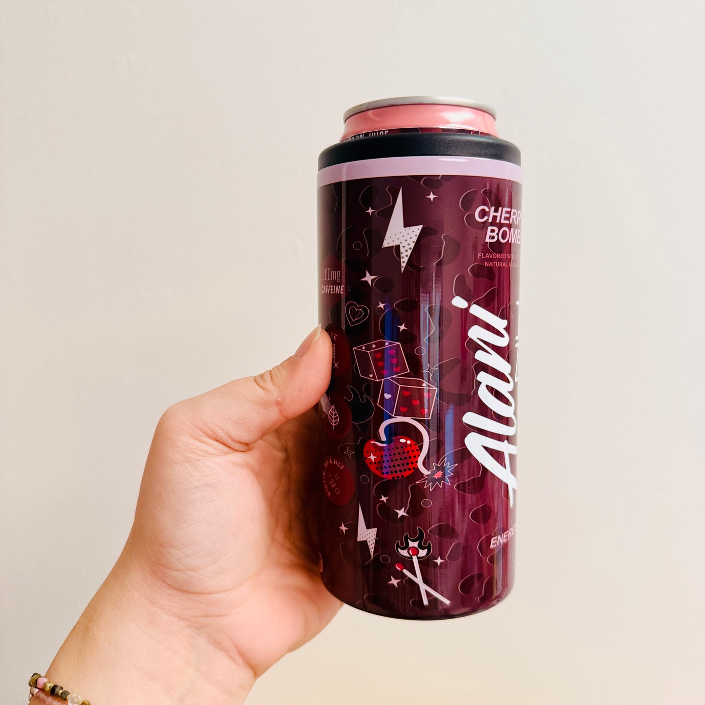 Slim Can Cooler, Cherry Bomb Energy Drink