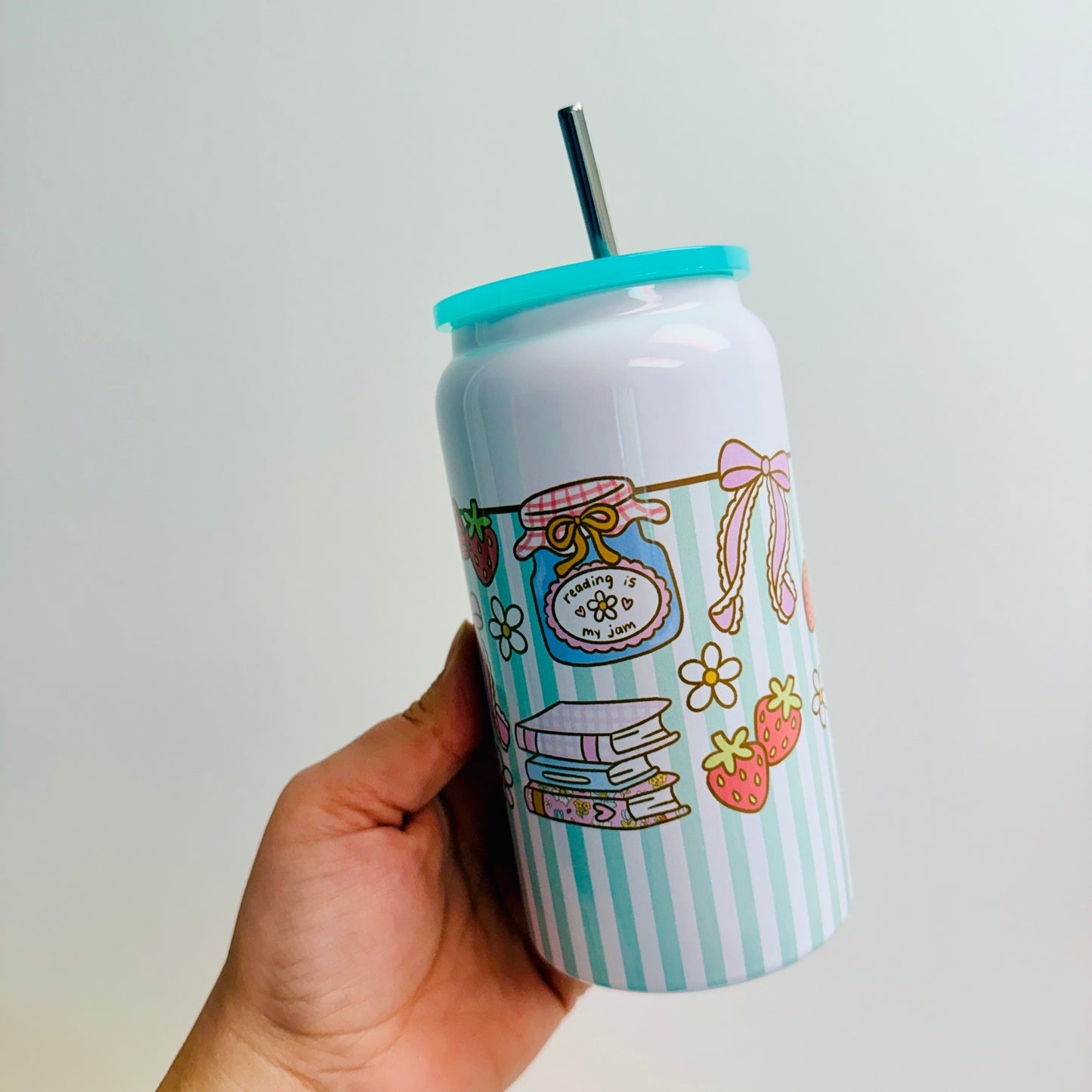 16 oz Stainless Steel Cup, Reading Is My Jam