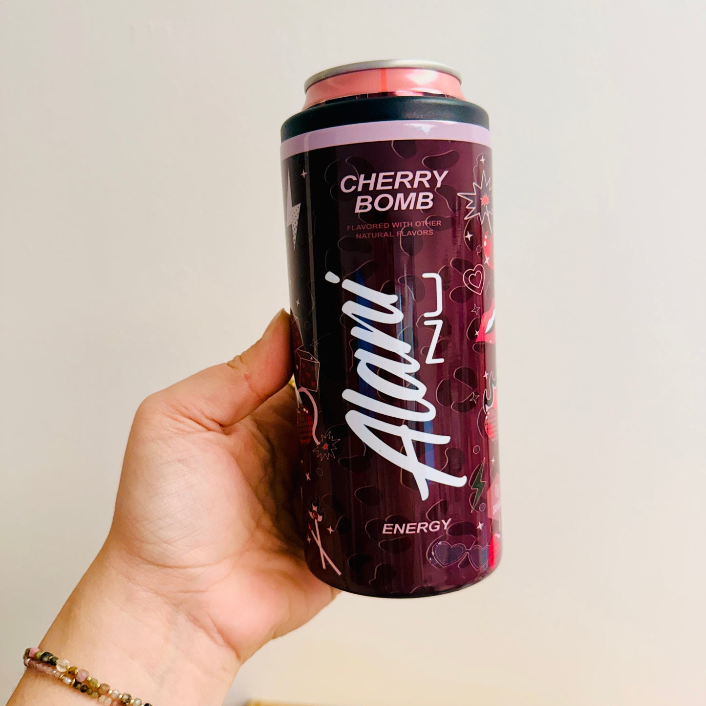 Slim Can Cooler, Cherry Bomb Energy Drink