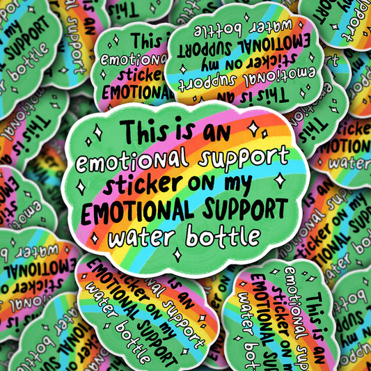Vinyl Decal Emotional Support Sticker