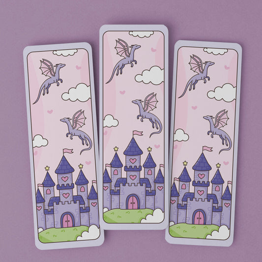 Bookmark Fantasy Castle & Dragons