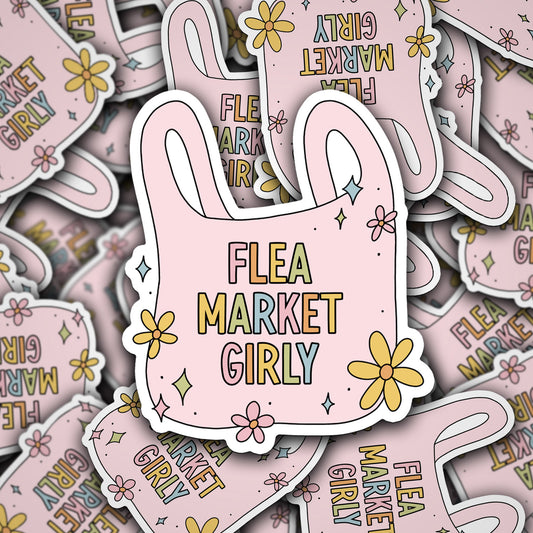 Vinyl Decal Flea Market Girly