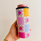 Slim Can Cooler, Bright Pink Quilt Pattern