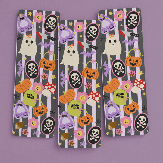Bookmark Halloween Stripes