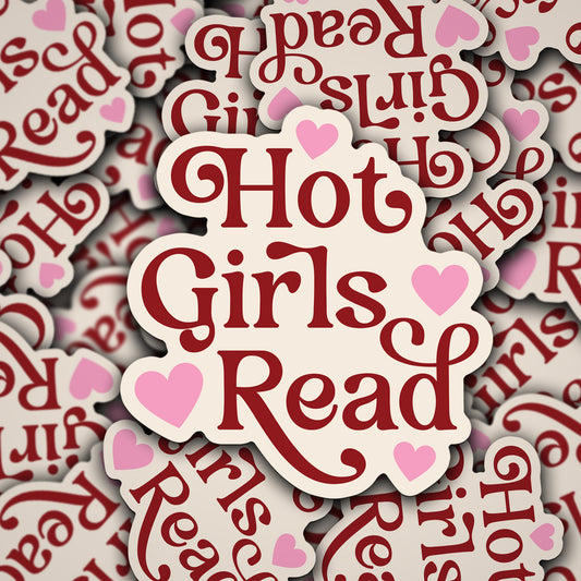 Vinyl Decal Hot Girls Read