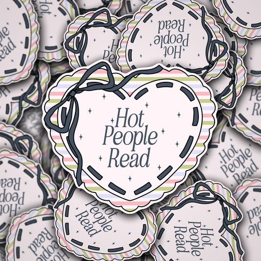 Vinyl Decal Hot People Read
