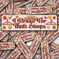 Vinyl Car Decal Rainbow I Brake For Thrift Shops