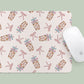 Mousepad Coquette Iced Coffee Pattern