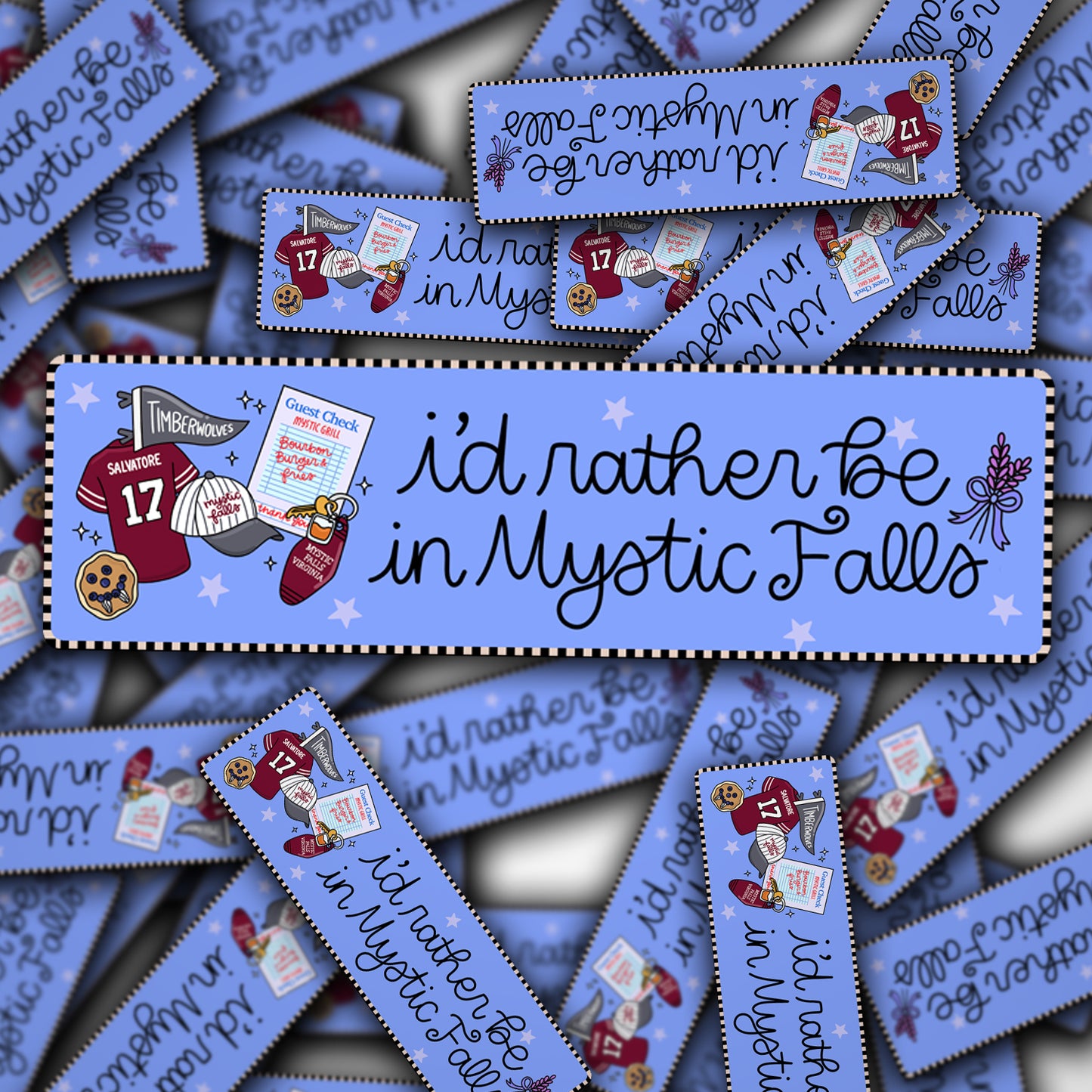 Vinyl Car Decal I'd Rather Be In Mystic Falls