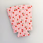 Iced Coffee Sleeve, Pink Stripe Cherries