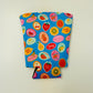 Iced Coffee Sleeve, Colorful Fruit Stickers Pattern