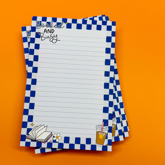 4x6 Notepad, Booked & Busy