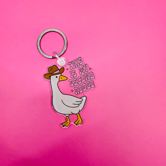 Acrylic Keychain, This is My Second Rodeo
