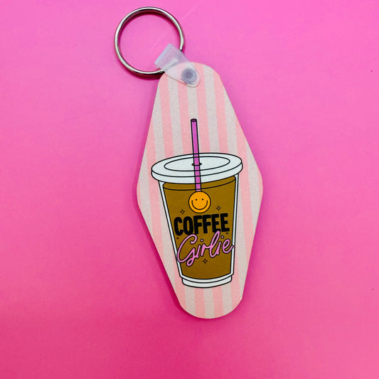 Motel Style Keychain, Coffee Girlie