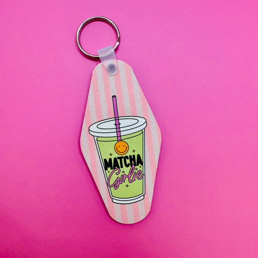 Motel Style Keychain, Matcha Girlie