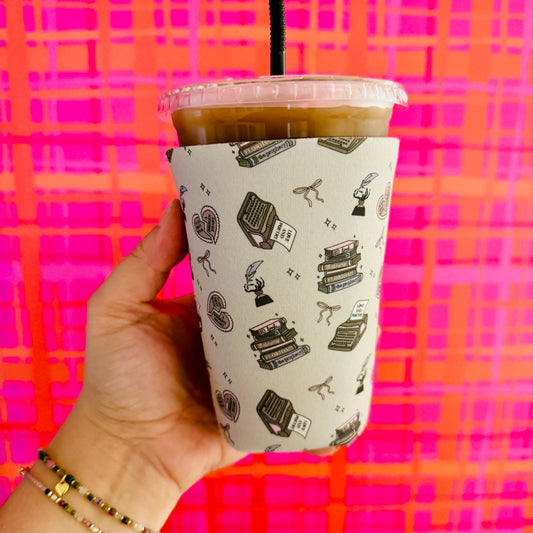 Iced Coffee Sleeve, Poets Inspired Icons