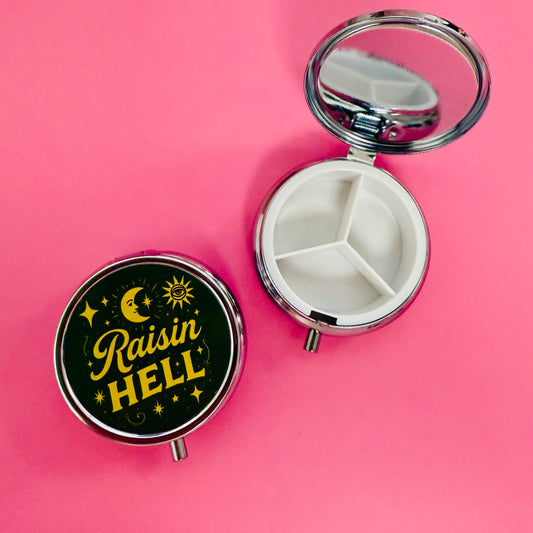 Purse Pill Box, Raisin' Hell