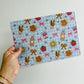Glass Cutting Board, Coquette Gingham Breakfast