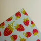 Glass Cutting Board, Strawberry Pattern