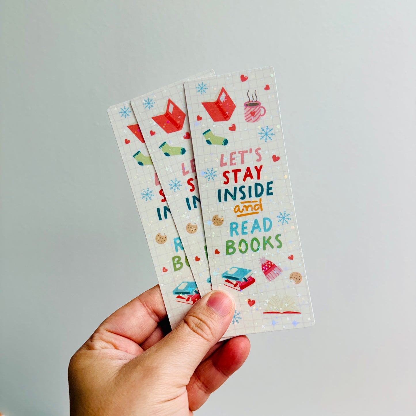 Bookmark Let's Stay Inside And Read Books