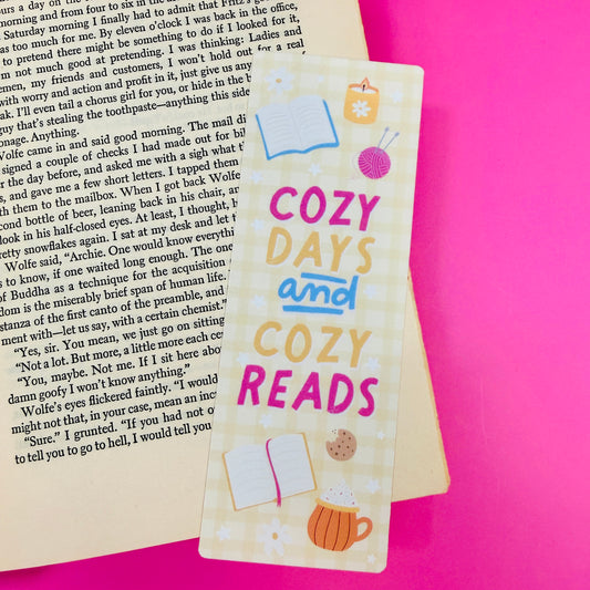 Bookmark Cozy Days And Cozy Reads