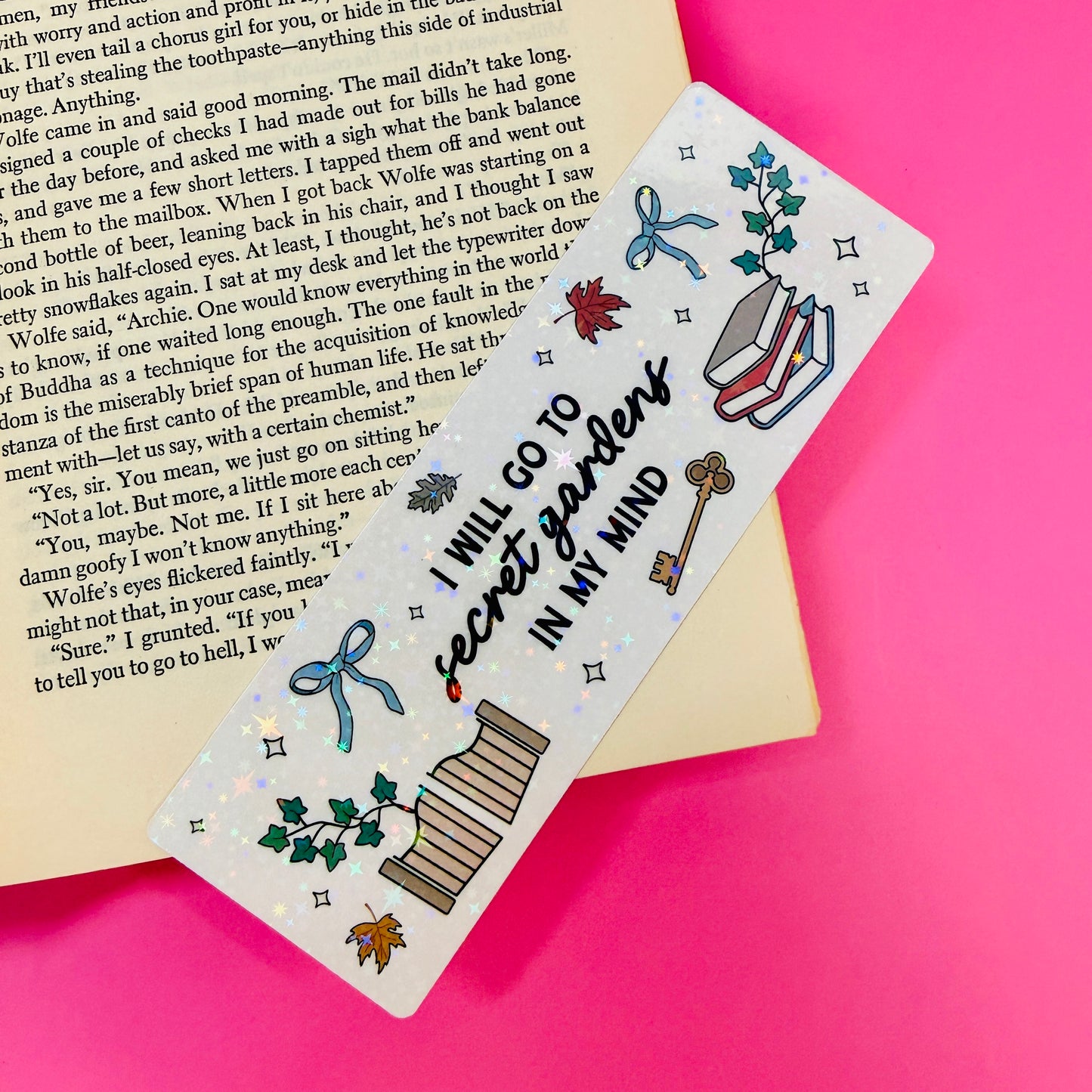 Bookmark I Will Go To Secret Gardens In My Mind