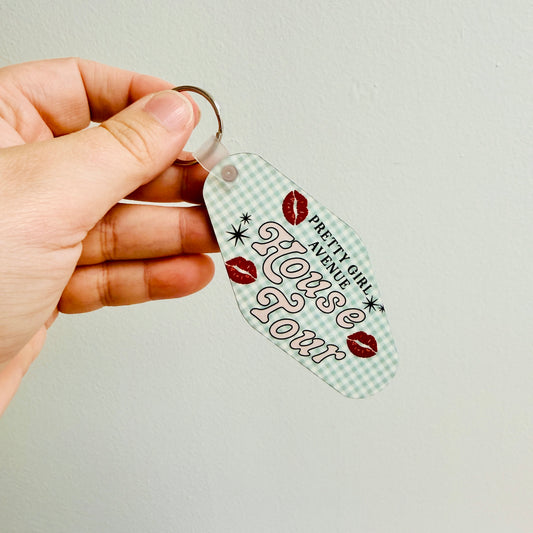 Motel Style Keychain, House Tour Pretty Girl Ave