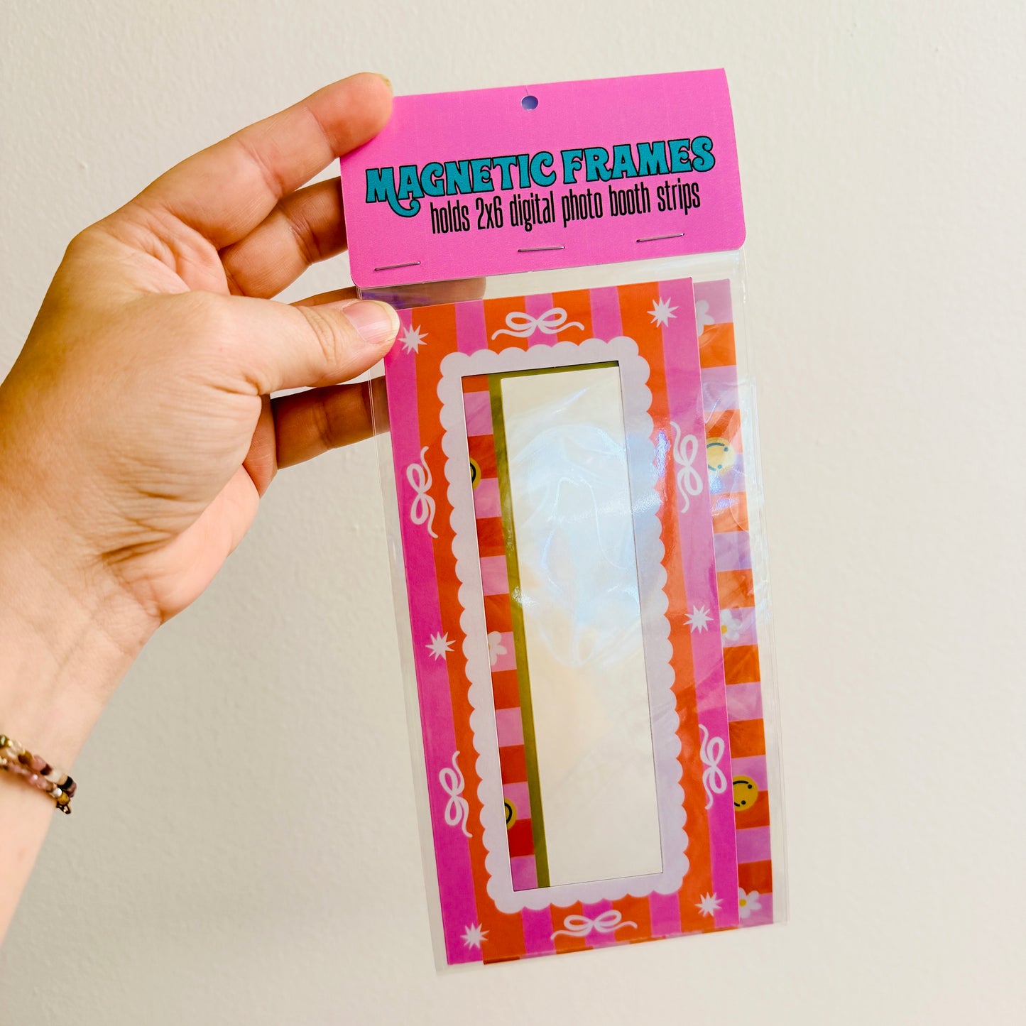 Magnetic Frame Pack, Pink and Orange Digital Photo Booth