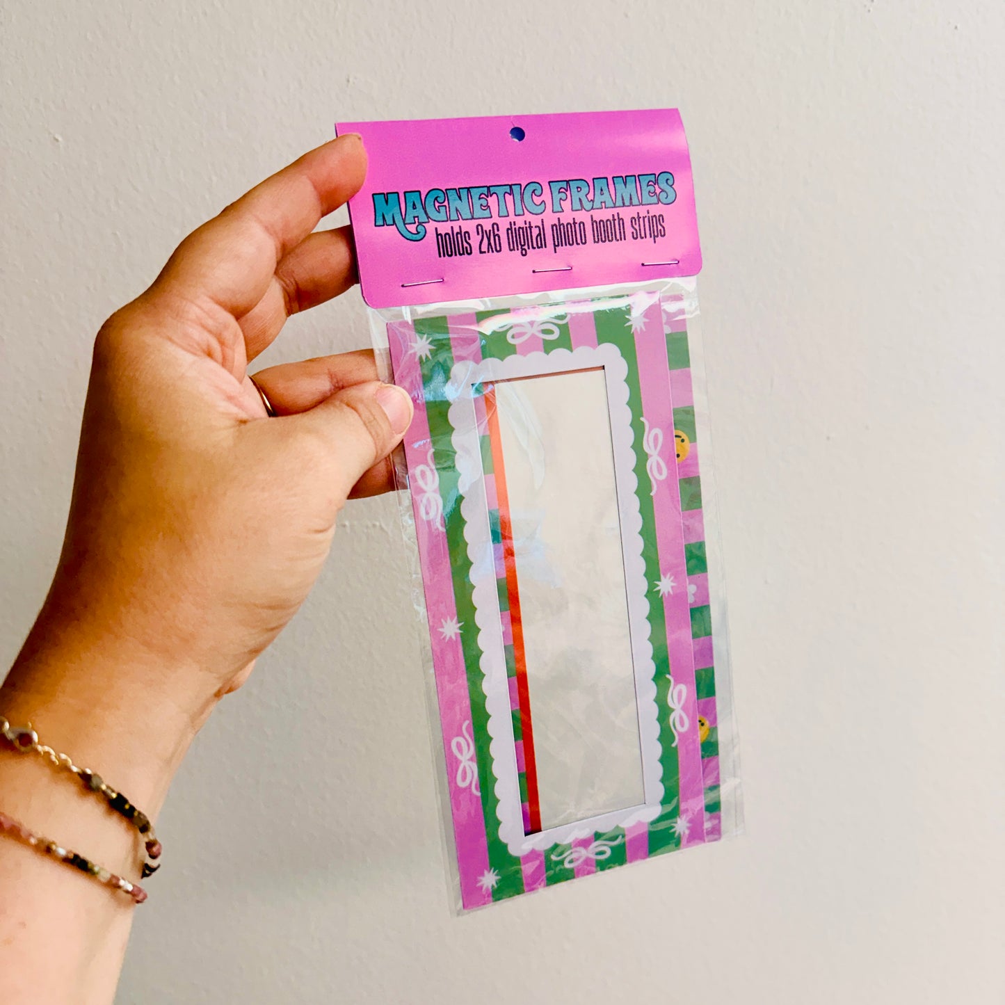 Magnetic Frame Pack, Green and Pink Digital Photo Booth