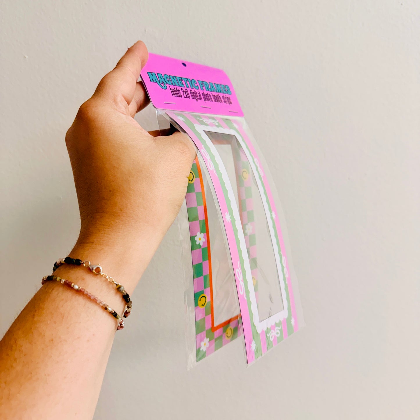 Magnetic Frame Pack, Green and Pink Digital Photo Booth