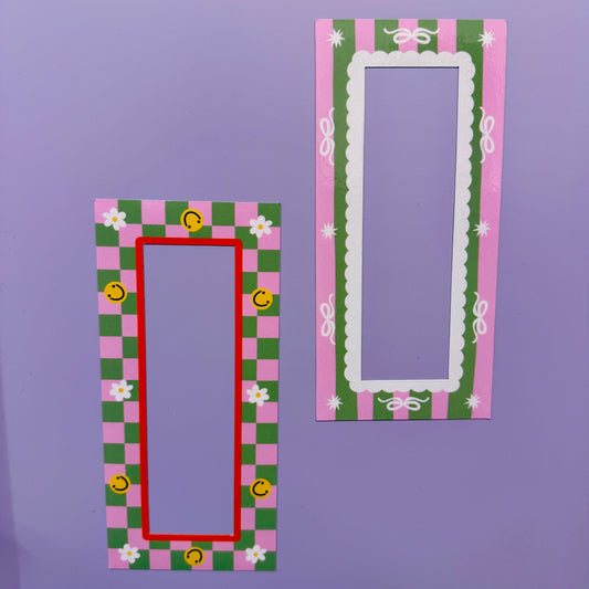Magnetic Frame Pack, Green and Pink Digital Photo Booth