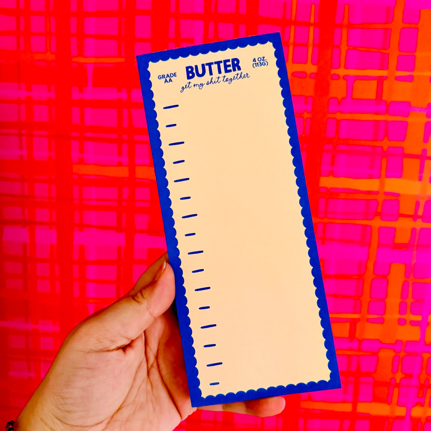 3.5x8.5 Notepad, Butter Get My Stuff Together