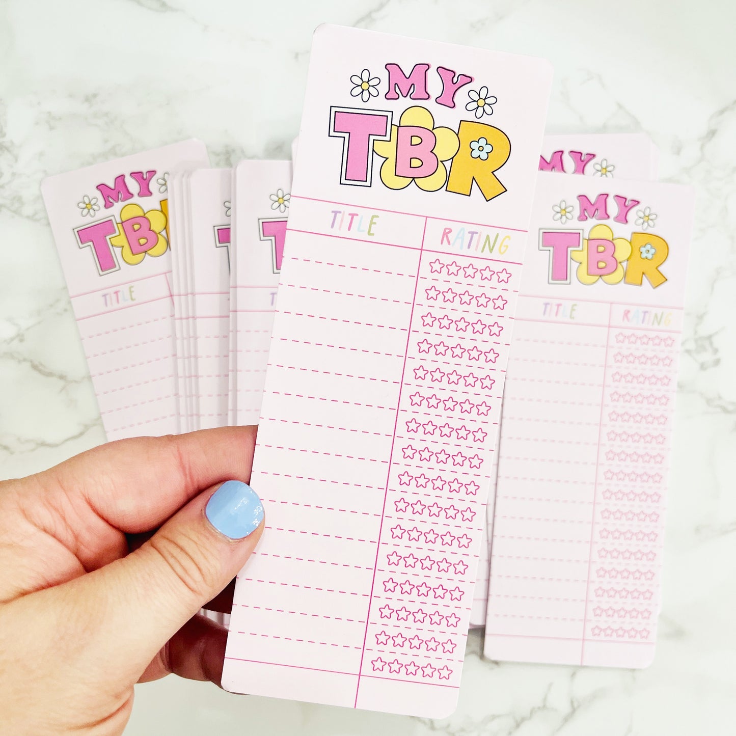 Bookmark Matte My TBR Writable with Ratings