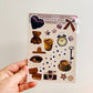 Junk Journal Stickers, Espresso