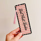 Bookmark With Tassel But First, Books