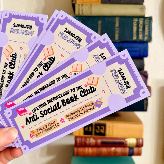 Bookmark Anti Social Book Club