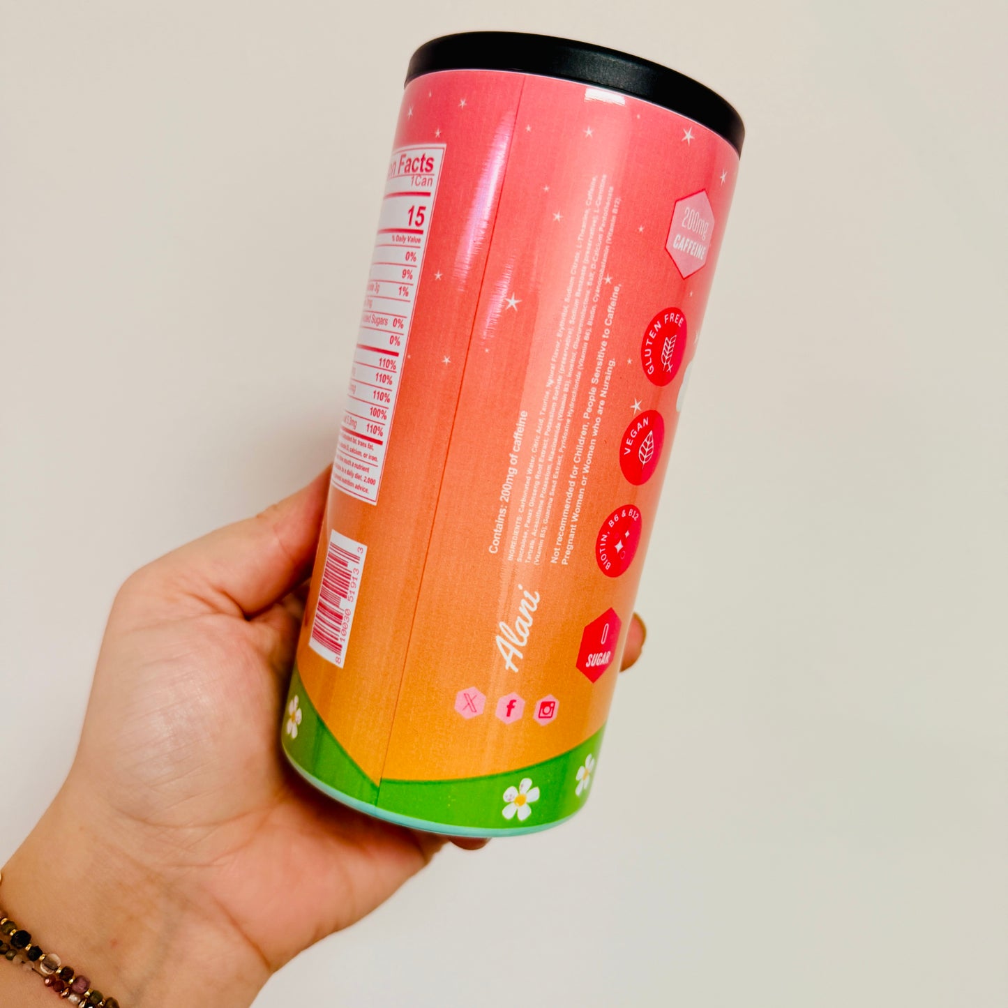 Slim Can Cooler, Strawberry Energy