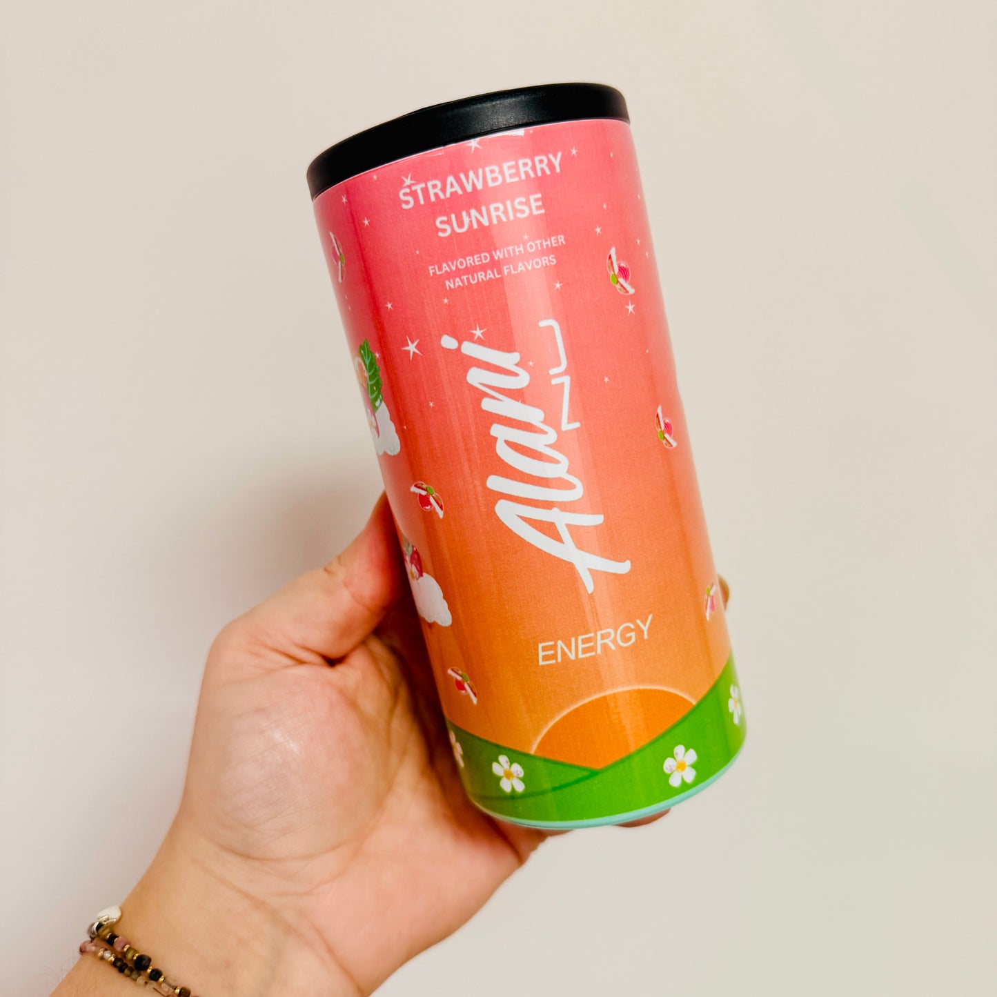 Slim Can Cooler, Strawberry Energy