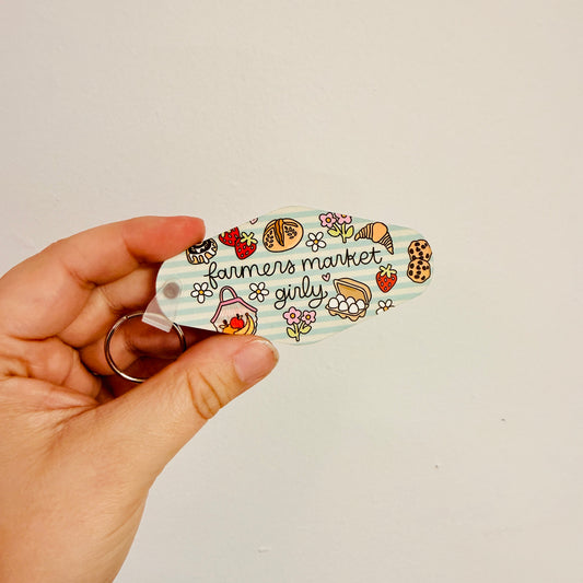 Motel Style Keychain, Farmers Market Girly