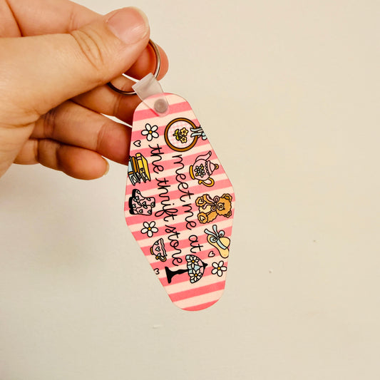 Motel Style Keychain, Meet Me At The Thrift Store