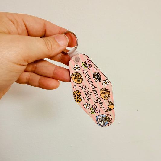 Motel Style Keychain, Sourdough Girly