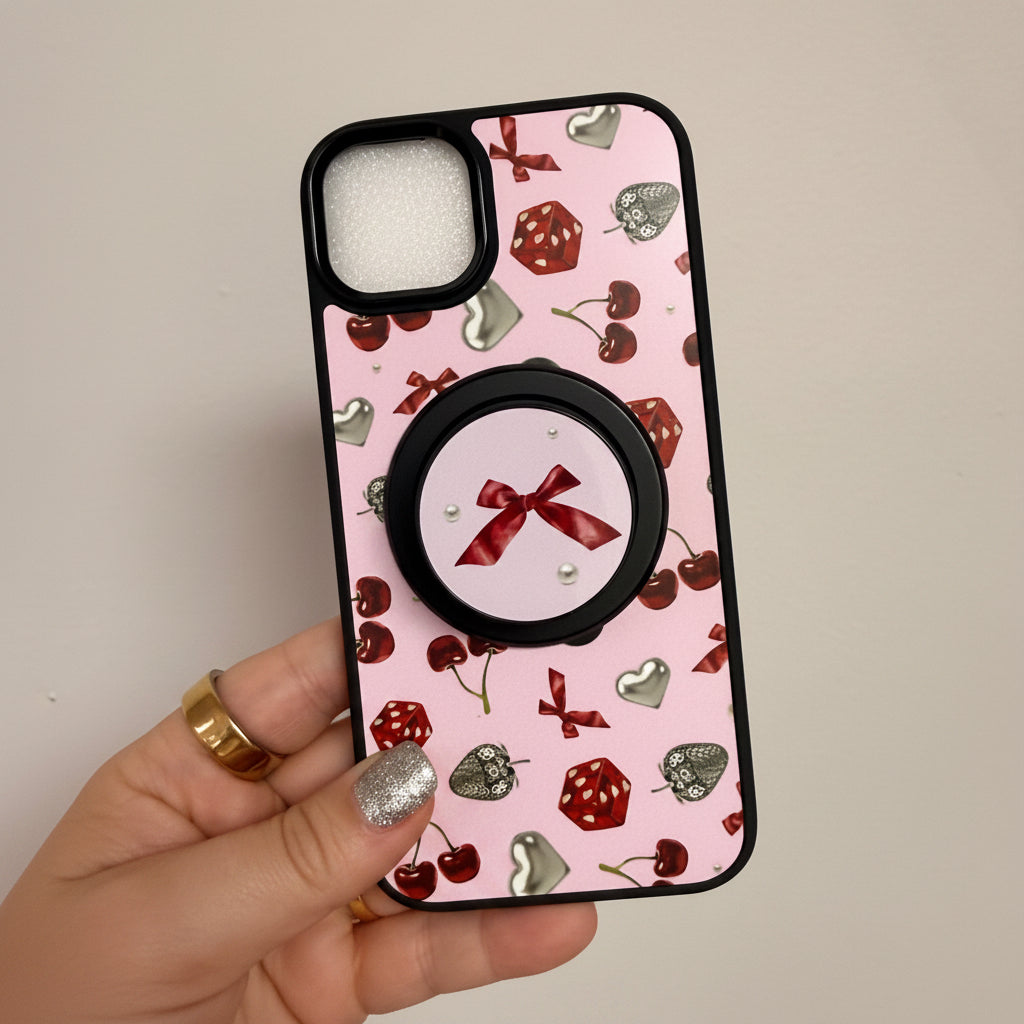 Magnetic Phone Grip, 8 Ball & Dice