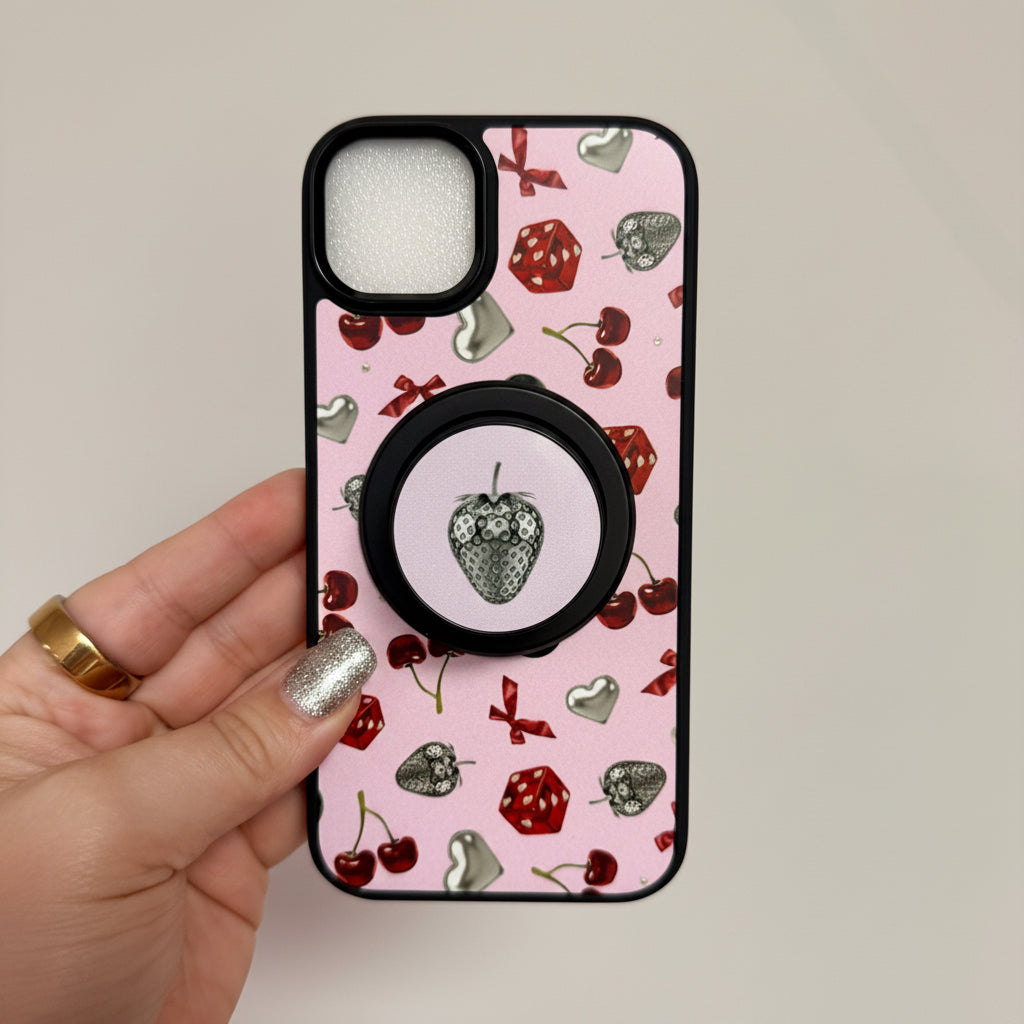 Magnetic Phone Grip, 8 Ball & Dice