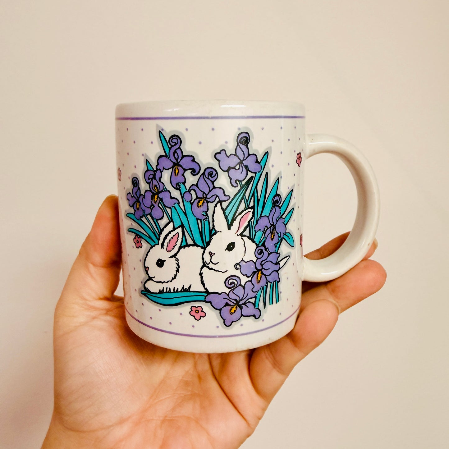 Found Mug, 1996 Bunny Pattern