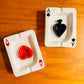 Ceramic Ashtray Ace of Hearts Or Ace of Spades