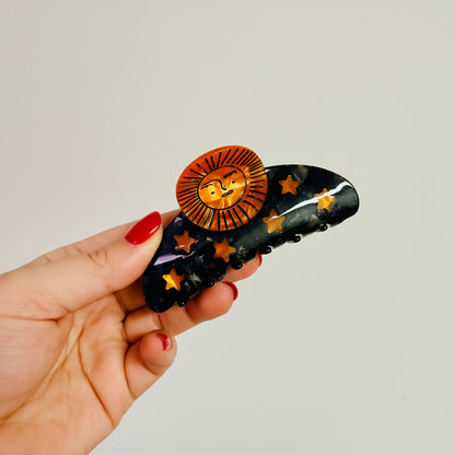 Acrylic Claw Clip, Sun Or Moon