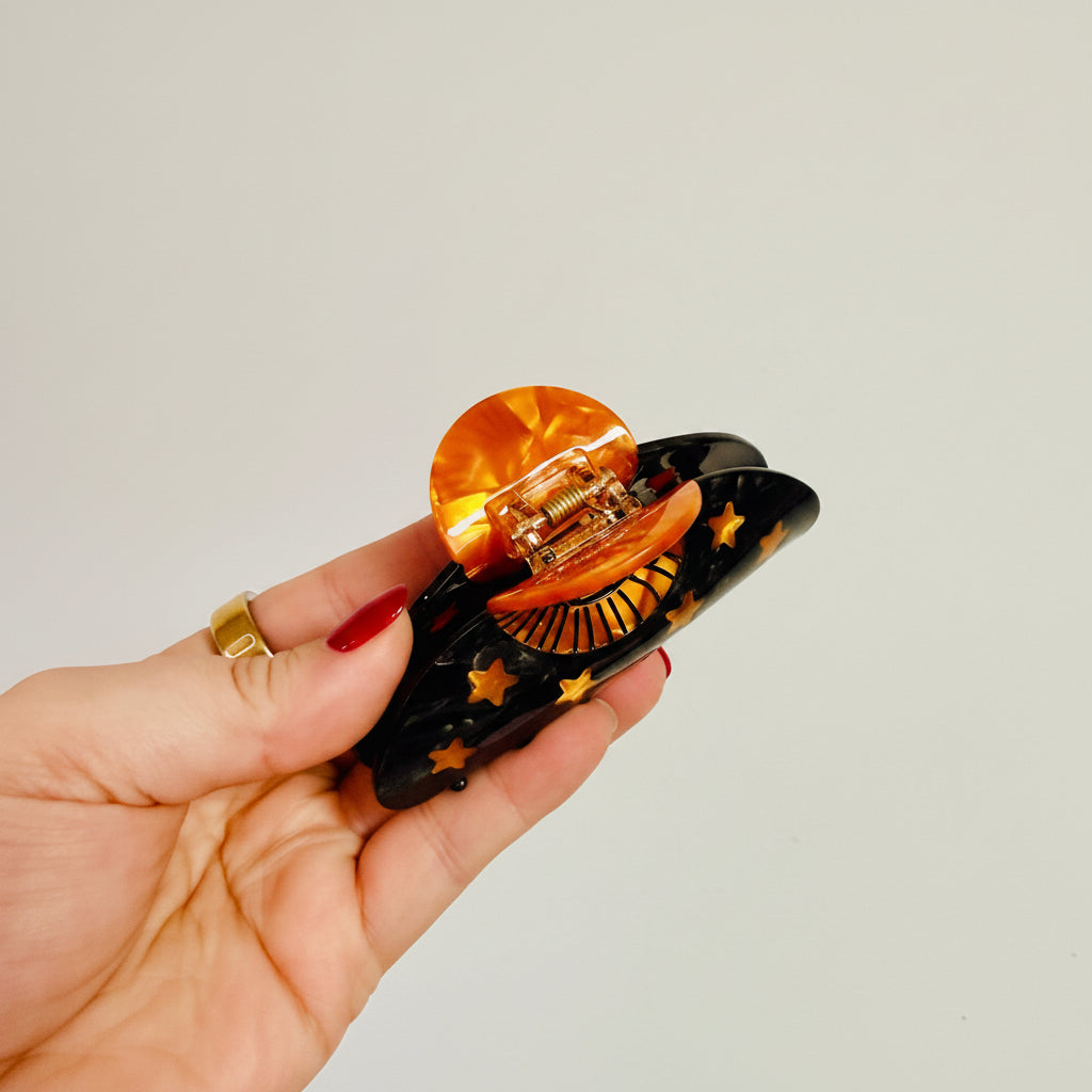 Acrylic Claw Clip, Sun Or Moon