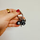 Keychain, Carabiner 8 ball and dice
