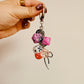 Keychain, Cluster of Pink Dice