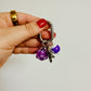 Keychain, Carabiner 8 ball and dice